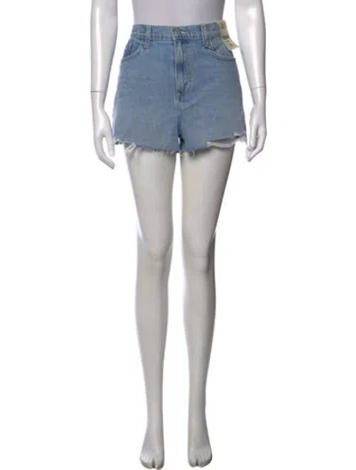 Pre-owned L'agence Mini Shorts In Blue