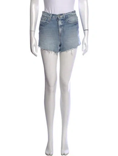 Pre-owned L'agence Mini Shorts In Blue