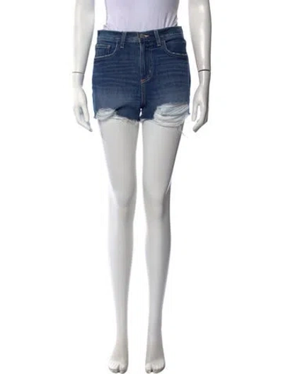 Pre-owned L'agence Mini Shorts In Blue