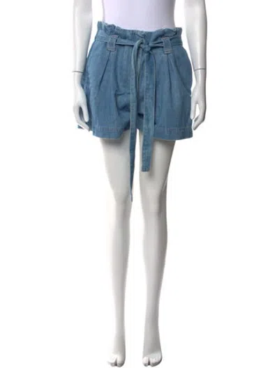 Pre-owned L'agence Mini Shorts In Blue