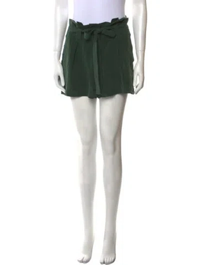 Pre-owned L'agence Mini Shorts In Green