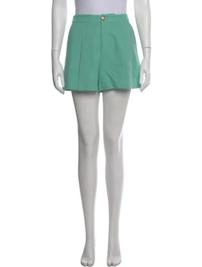 Pre-owned L'agence Mini Shorts In Green
