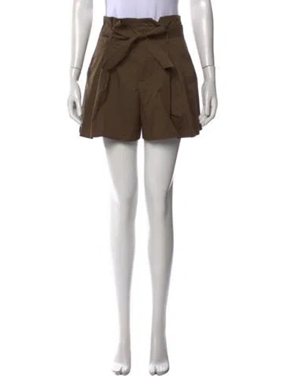 Pre-owned L'agence Mini Shorts In Green