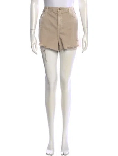 Pre-owned L'agence Mini Shorts In Neutral