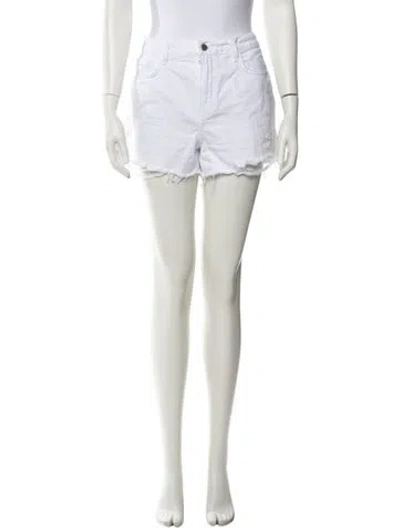 Pre-owned L'agence Mini Shorts In Neutral