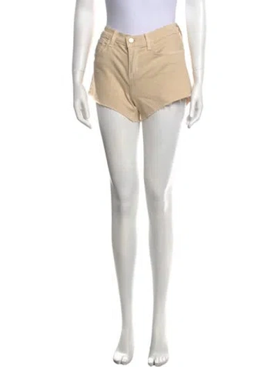 Pre-owned L'agence Mini Shorts In Neutral