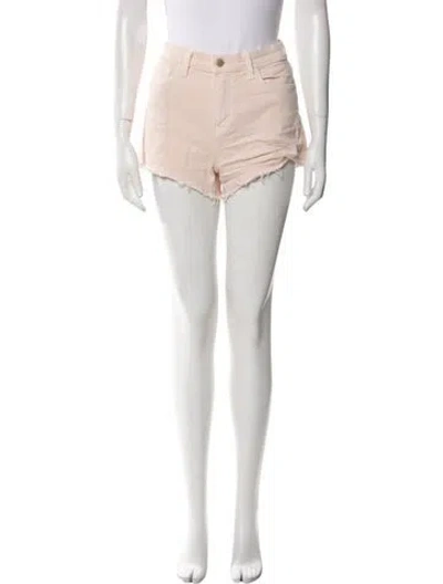 Pre-owned L'agence Mini Shorts In Neutral