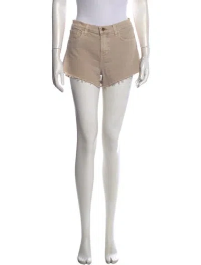 Pre-owned L'agence Mini Shorts In Neutral