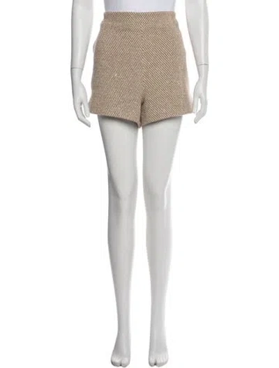 Pre-owned L'agence Mini Shorts In Neutral
