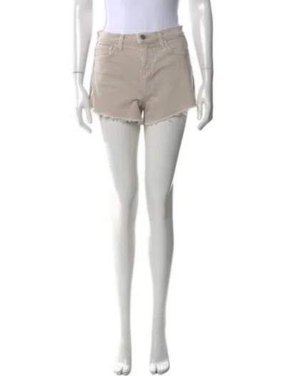 Pre-owned L'agence Mini Shorts In Neutral
