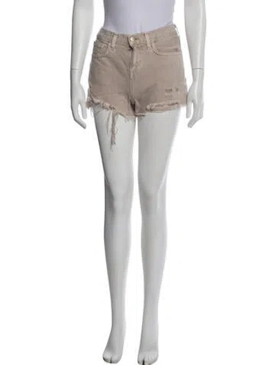 Pre-owned L'agence Mini Shorts In Neutral