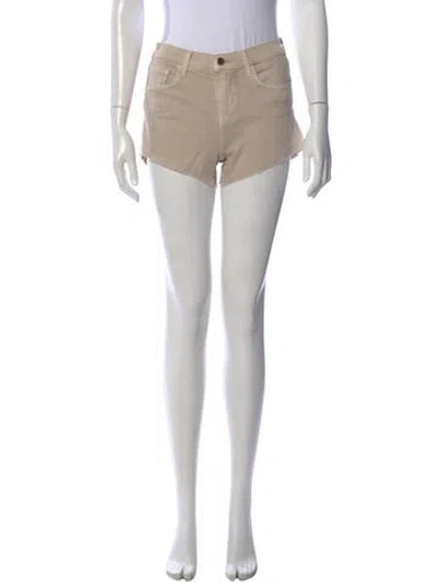 Pre-owned L'agence Mini Shorts In Neutral