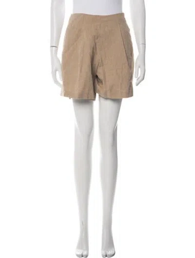 Pre-owned L'agence Mini Shorts In Neutral