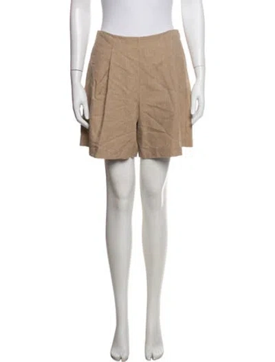 Pre-owned L'agence Mini Shorts In Neutral