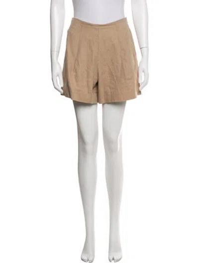 Pre-owned L'agence Mini Shorts In Neutrals