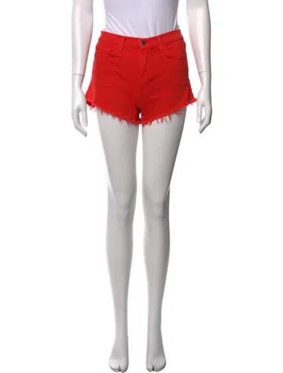 Pre-owned L'agence Mini Shorts In Orange