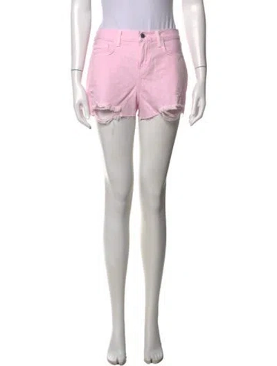 Pre-owned L'agence Mini Shorts In Pink