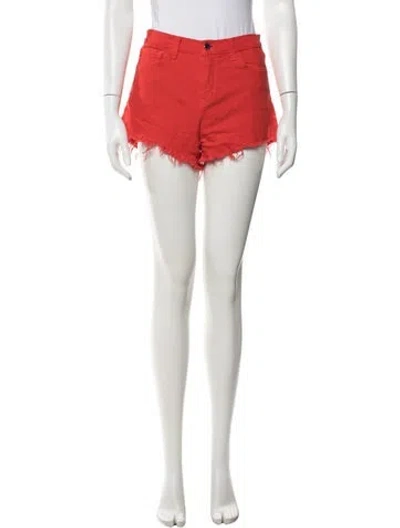 Pre-owned L'agence Mini Shorts In Red