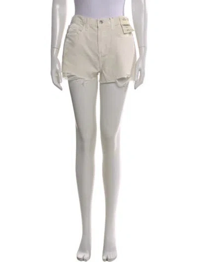 Pre-owned L'agence Mini Shorts W/ Tags In Neutral