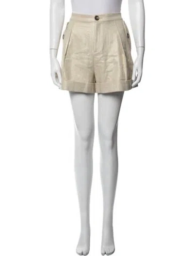 Pre-owned L'agence Mini Shorts W/ Tags In Neutrals