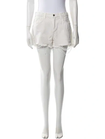 Pre-owned L'agence Mini Shorts In White