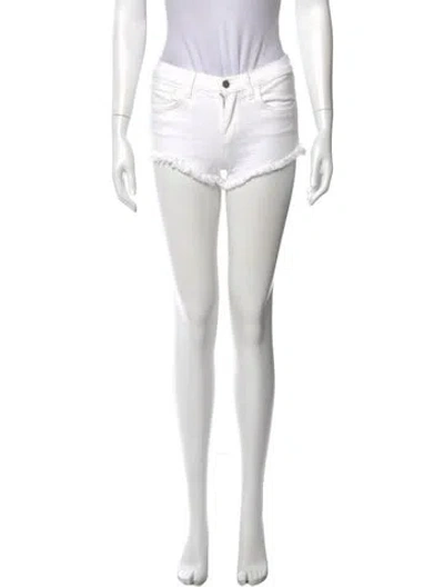 Pre-owned L'agence Mini Shorts In White
