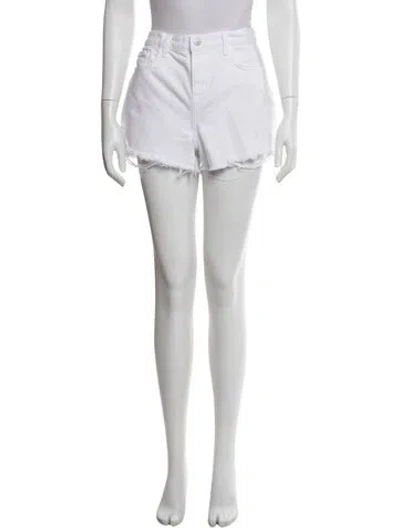 Pre-owned L'agence Mini Shorts In White