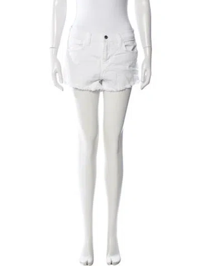 Pre-owned L'agence Mini Shorts In White