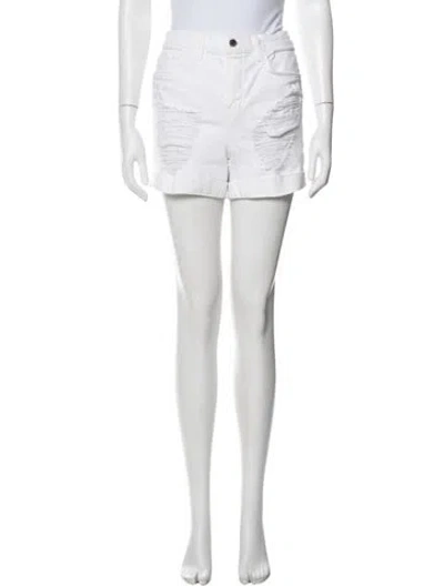 Pre-owned L'agence Mini Shorts In White