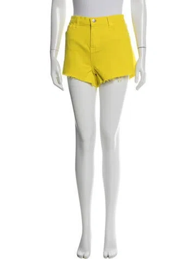 Pre-owned L'agence Mini Shorts In Yellow