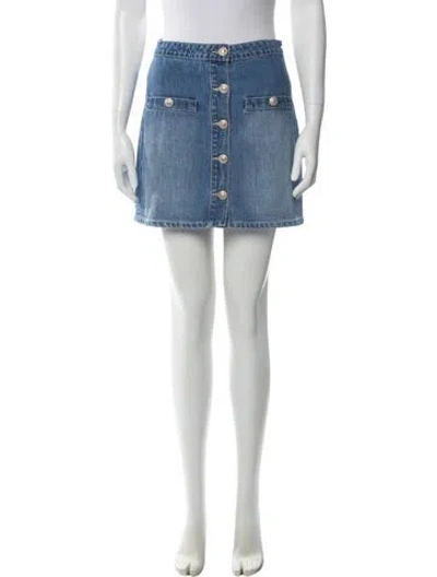 Pre-owned L'agence Mini Skirt In Blue