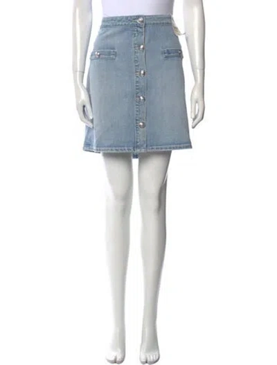 Pre-owned L'agence Mini Skirt In Blue