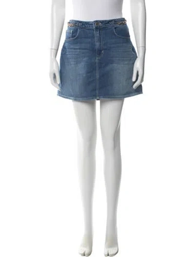 Pre-owned L'agence Mini Skirt In Blue