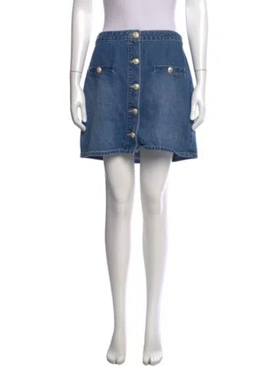 Pre-owned L'agence Mini Skirt In Blue