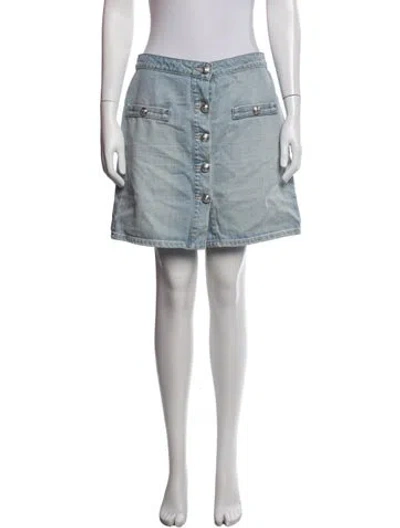 Pre-owned L'agence Mini Skirt In Blue
