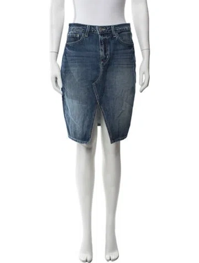 Pre-owned L'agence Mini Skirt In Blue