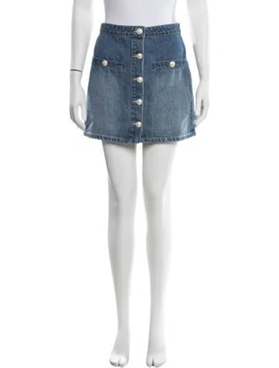 Pre-owned L'agence Mini Skirt In Blue