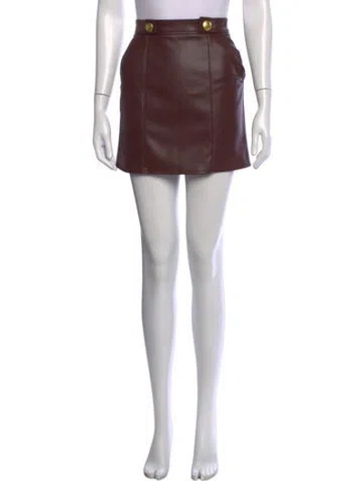 Pre-owned L'agence Mini Skirt In Brown