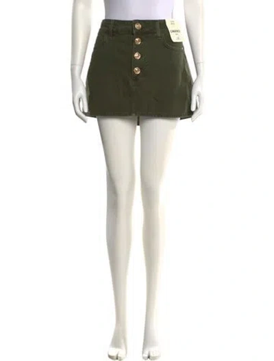 Pre-owned L'agence Mini Skirt In Green