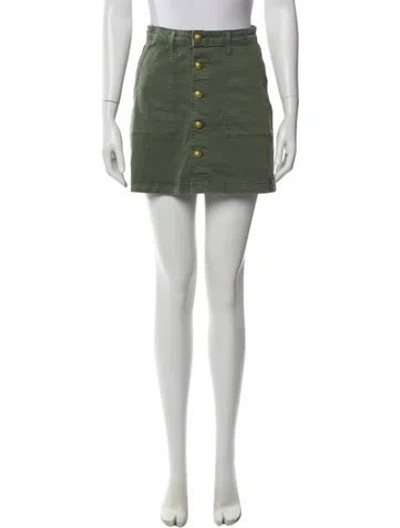 Pre-owned L'agence Mini Skirt In Green