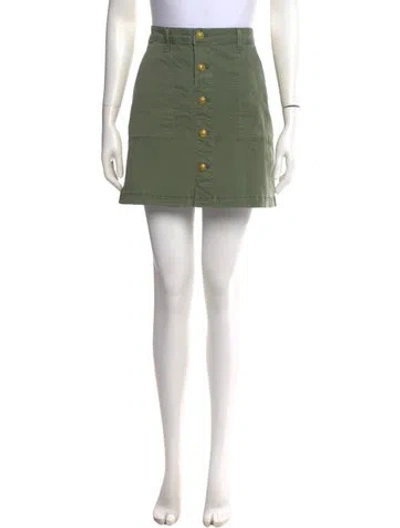 Pre-owned L'agence Mini Skirt In Green