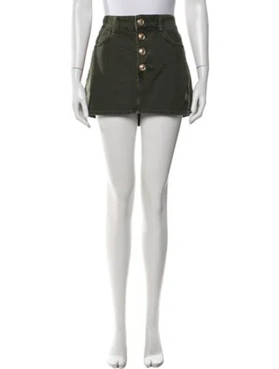 Pre-owned L'agence Mini Skirt In Green