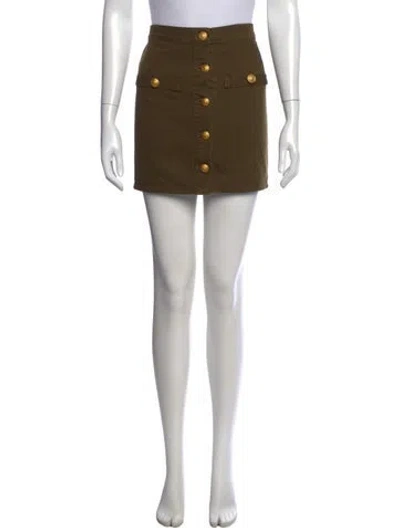 Pre-owned L'agence Mini Skirt In Green