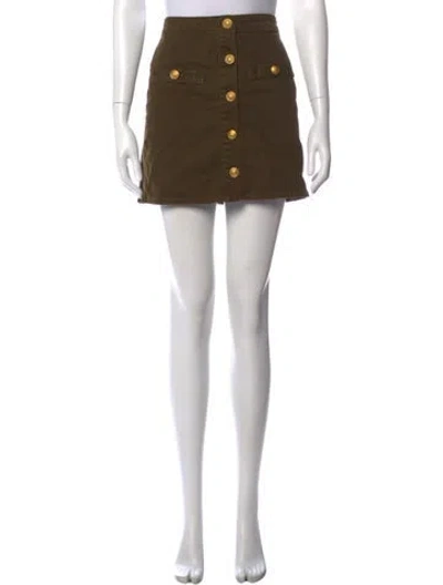 Pre-owned L'agence Mini Skirt In Green