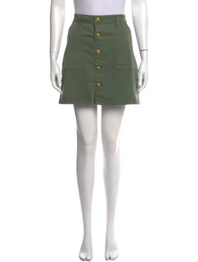 Pre-owned L'agence Mini Skirt In Green