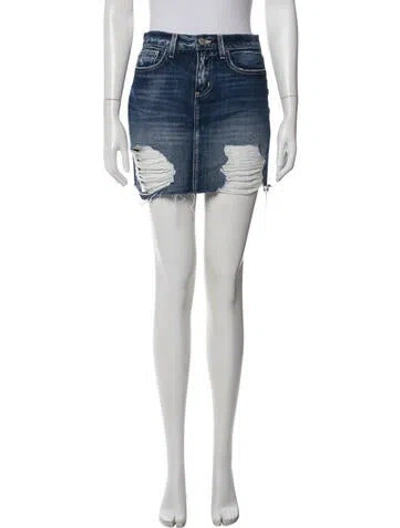 Pre-owned L'agence Mini Skirt In Multi