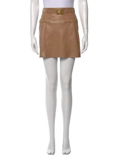Pre-owned L'agence Mini Skirt In Neutral