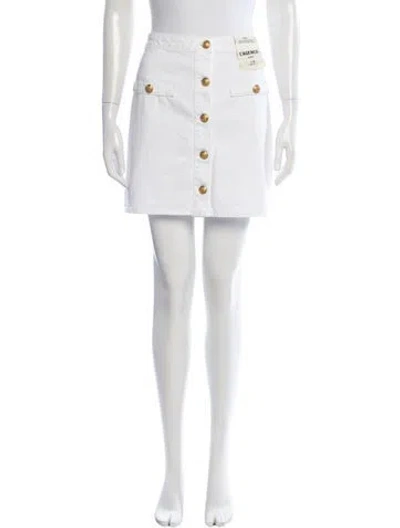 Pre-owned L'agence Mini Skirt In Neutral