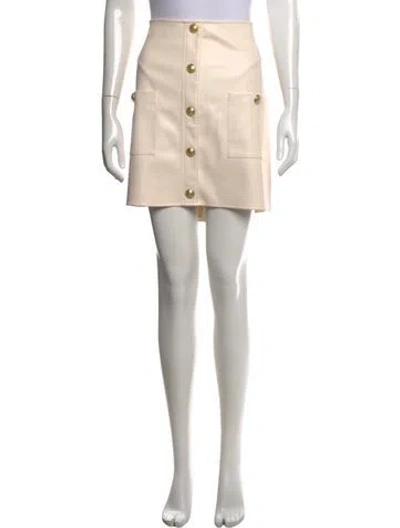 Pre-owned L'agence Mini Skirt In Neutrals