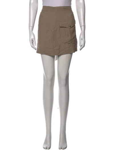 Pre-owned L'agence Mini Skirt In Neutrals